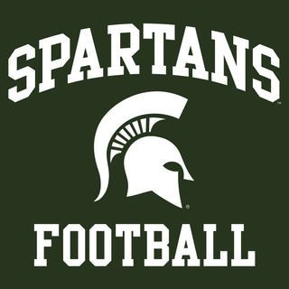 Michigan State University Spartans Arch Logo Football Hoodie - Forest