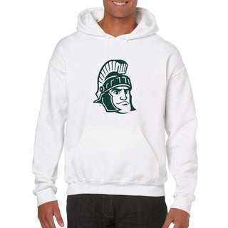 Michigan State University Spartans Sparty Mark Hoodie - White