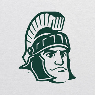Michigan State University Spartans Sparty Mark Short Sleeve T Shirt - Heather White