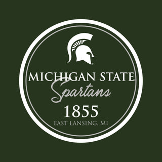 Michigan State University Spartans Classic Circle Short Sleeve T Shirt - Forest