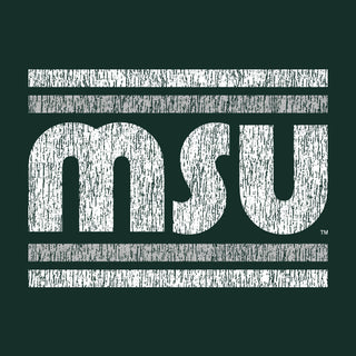 Michigan State University Spartans Retro Underline Hoodie - Forest