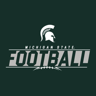 Michigan State University Spartans Football Charge Hoodie - Forest