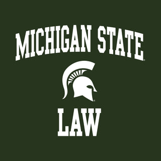 Michigan State University Spartans Arch Logo Law Short Sleeve T-Shirt - Forest