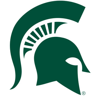 NCAA Primary Logo Left Chest Polo Michigan State - White