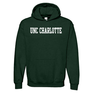 UNC Charlotte Forty-Niners Basic Block Hoodie - Forest