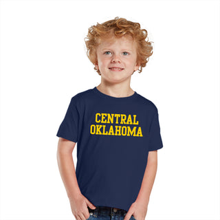 Central Oklahoma Bronchos Basic Block Toddler Short Sleeve T Shirt - Navy