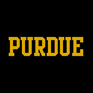 Purdue University Boilermakers Basic Block Short Sleeve T Shirt - Black