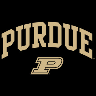 Purdue University Boilermakers Arch Logo Short Sleeve T Shirt - Black