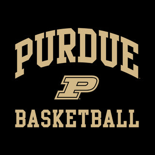 Purdue Arch Logo Basketball T Shirt - Black