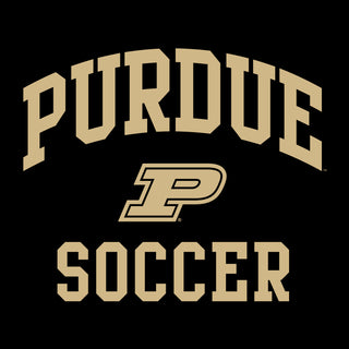 Purdue University Boilermakers Arch Logo Soccer Short Sleeve T Shirt - Black