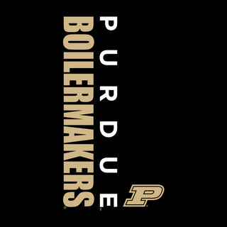 Purdue University Boilermakers Vertical Block Left Chest Full-Zip Hoodie - Black
