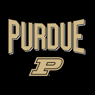 Purdue University Boilermakers Statement Block Youth Short Sleeve T-Shirt - Black