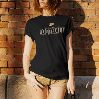 Purdue University Boilermakers Football Charge Short Sleeve T Shirt - Black