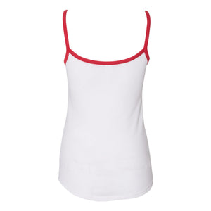 Sconnie Womens Ringer Cami Tank - White/Red