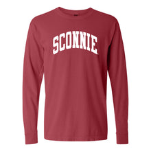 Load image into Gallery viewer, Sconnie Arch Comfort Colors Long Sleeve - Crimson