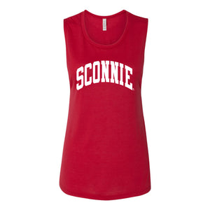 Sconnie Arch Flowy Scoop Muscle Tank - Red