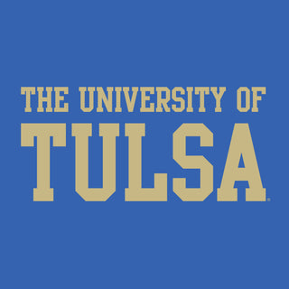 University of Tulsa Golden Hurricanes Basic Block Cotton Womens T-Shirt - Royal