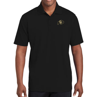 University of Colorado Buffaloes Primary Logo Left Chest Polo - Black