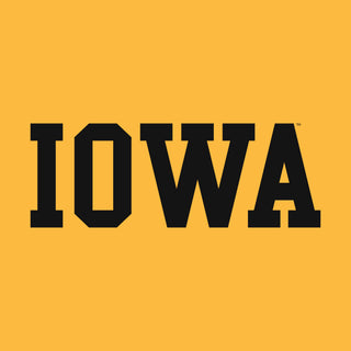 University of Iowa Hawkeyes Arch Logo Premium Cotton Short Sleeve T Shirt - Gold