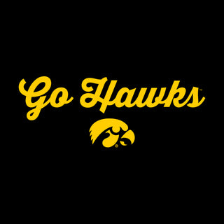 University of Iowa Hawkeyes Spirited Script Racerback Tank Top - Black