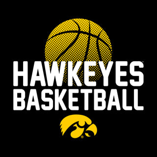 University of Iowa Basketball Flux Basic Cotton Youth Short Sleeve T Shirt - Black