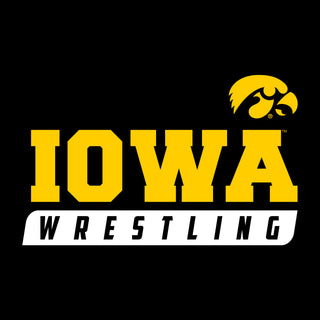 University of Iowa Hawkeyes Wrestling Slant Long Sleeve T-Shirt - Black