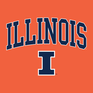 University of Illinois Fighting Illini Arch Logo Cotton Long Sleeve T-Shirt - Orange