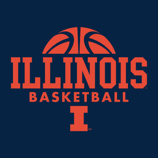 University of Illinois Fighting Illini Basketball Hype Cotton T-Shirt - Navy