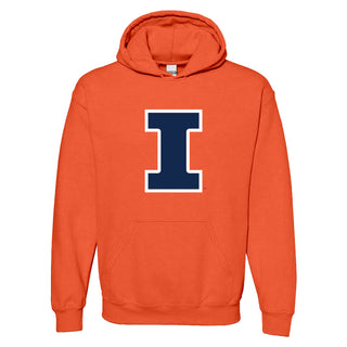 University of Illinois Fighting Illini Primary Logo Cotton Hoodie - Orange
