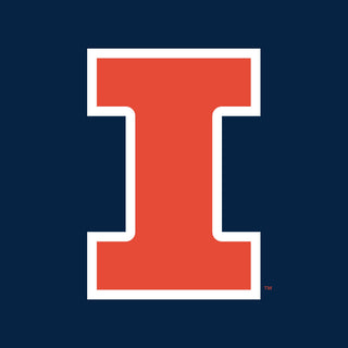 University of Illinois Fighting Illini Primary Logo Cotton Womens T-Shirt - Navy