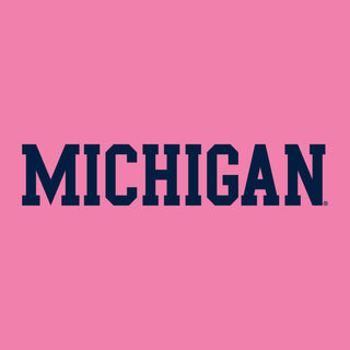 University of Michigan Wolverines Basic Block Women's T-Shirt - Azalea