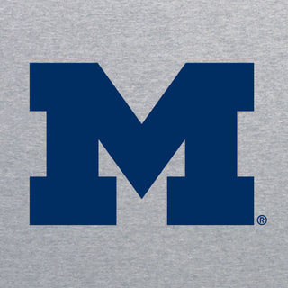 University of Michigan Wolverine's Primary Logo Womens Racerback Tank - Heather Grey