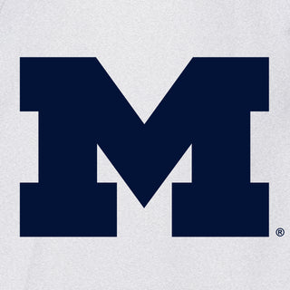 Michigan Wolverines Primary Logo Hooded Bear Ears Creeper Bodysuit - White/Heather