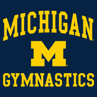University of Michigan Wolverines Arch Logo Gymnastics Long Sleeve - Navy