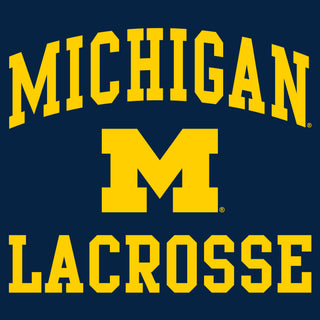 University of Michigan Wolverines Arch Logo Lacrosse Hoodie - Navy