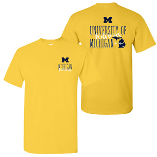 Michigan Tall Type Tag T-Shirt - Daisy