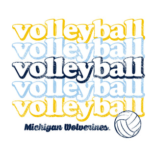 Michigan Wolverines Volleyball Repeat Tank Top - White