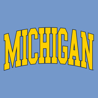 Michigan Wolverines Mega Arch Hoodie - Carolina Blue