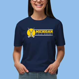 Michigan Wolverines Field Hockey Spotlight T Shirt - Navy