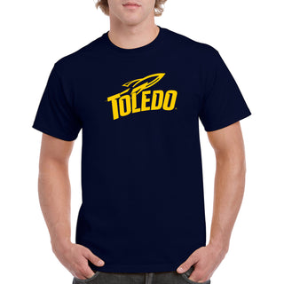 University of Toledo Rockets Primary Logo Short Sleeve T-Shirt - Navy