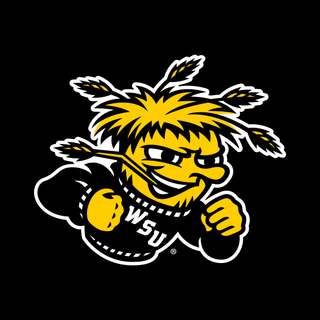 Wichita State University Shockers Primary Logo Short Sleeve T Shirt - Black
