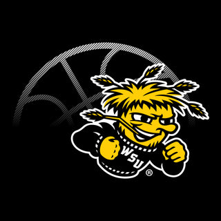Wichita State University Shockers Fading Basketball Canvas Triblend T-Shirt - Solid Black