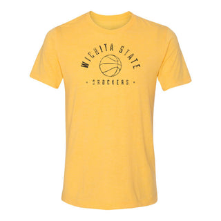 Wichita State University Shockers Basketball Metaphys Canvas Triblend Tee - Yellow Gold