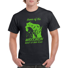Load image into Gallery viewer, Wisconsin Beast of Bray Road Cryptid T-Shirt - Black