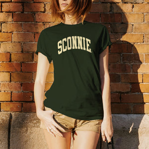 Sconnie Cream Arch T-Shirt - Forest