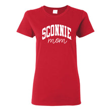 Load image into Gallery viewer, Sconnie Mom Script Womens T-Shirt - Red