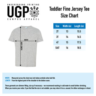 Michigan Classic Football Arch Toddler Tee - Navy