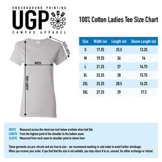 Ferris State University Bulldogs Arch Logo Women's T Shirt - Red