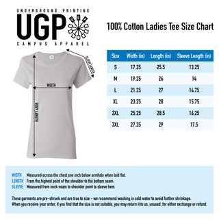 Winthrop University Eagles Arch Logo Womens Short Sleeve T Shirt - Maroon